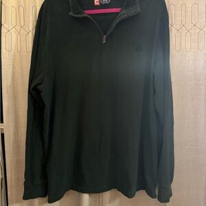 Chaps Men’s Forest Green Half-Zip Sweater